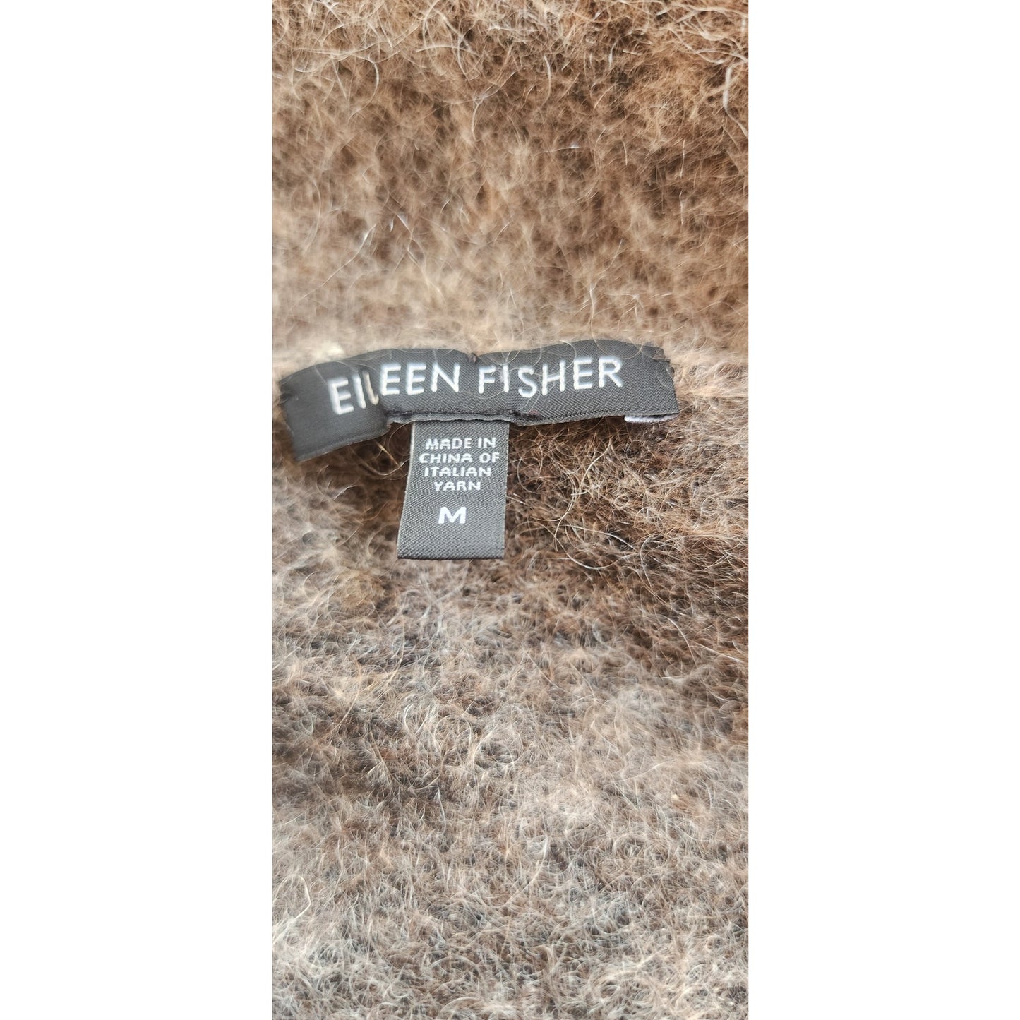 Eileen Fisher Cardigan Ombre Mohair Brown Gray  / M