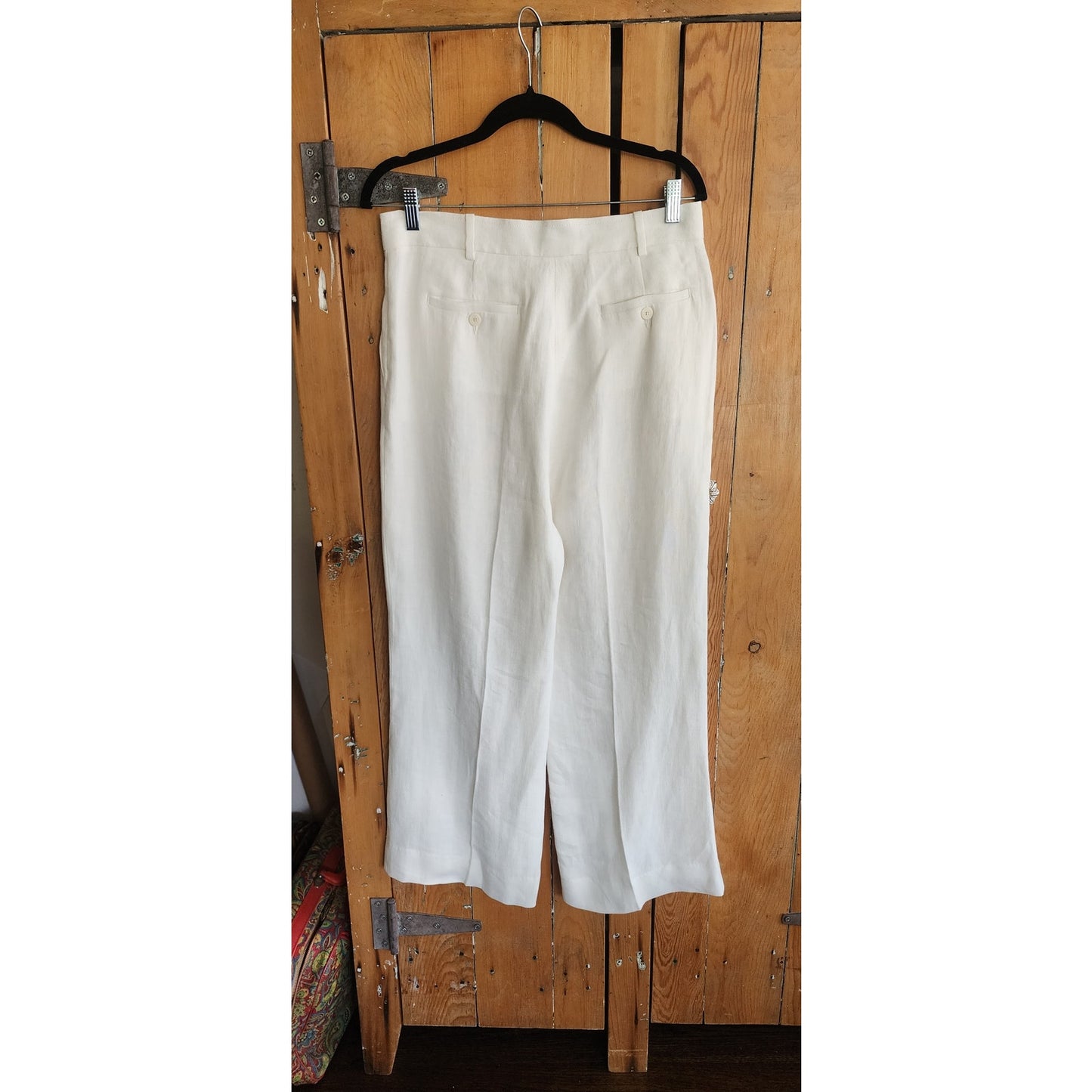 Vintage 2000s Max Mara Weekend Linen Pants White Trousers / Medium