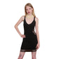 Vintage Y2K Bebe Black Bandage Dress Side Lattice Cutout Clubwear