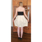 Jason Wu Dress Resort 2012 Strapless Party Midi Bubble Skirt Ivory Black Silk NWT Small
