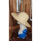 Vintage 90s Brooks Brothers Panama hat Handwoven Beige Cream Straw