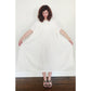 Vintage 1970s Amerikan Climax Tent Dress White Cotton Gauze Angel Butterfly Sleeves