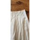 Vintage JIL SANDER Midi Skirt Paneled White Linen A Line w/Panels / Large