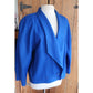 Vintage 1980s Blue Wool Blazer Louis Feraud