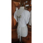 Vintage 1980s Holly Harp Top or Tunic Silk Jersey Embroidered Fruit Sequins Beaded Fringe
