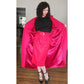 Vintage 80s Red Wool Coat Long w/Belt Ramosport Paris