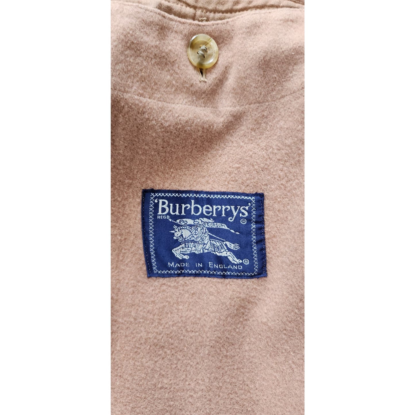 Vintage Burberrys Iconic Mens Trench Coat Beige, Wool Liner Size 42