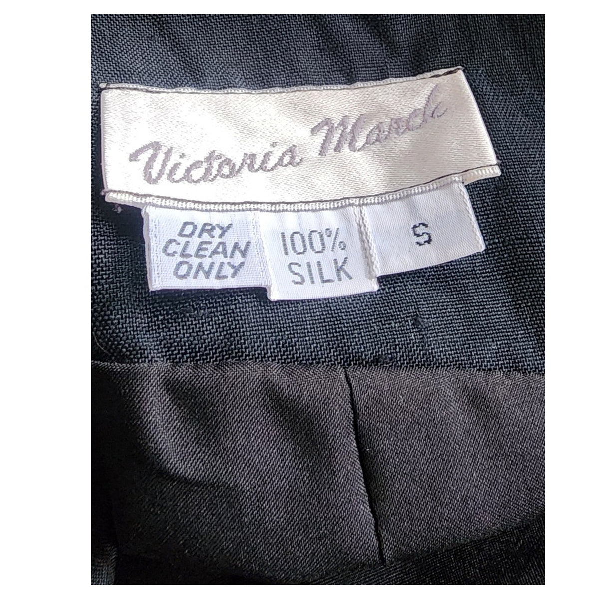 Vintage 1990s Minimalist Dress Black Raw Silk Sleeveless Shift Midi Small