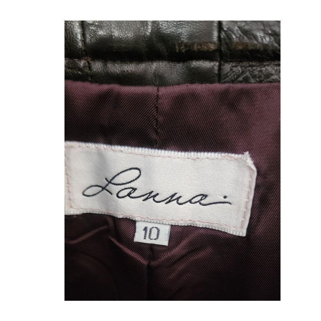 Vintage 1980s Brown Leather Jacket + Pants Suit Lanna Medium