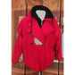 Vintage 1990s Bogner Ski Jacket Goan Thylmann Red Alpine Parka Lion Emblem Fleece Liner