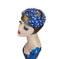 Vintage 1950s Bes-Ben Hat Blue Moonstone Fascinator Juliet Style