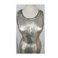 Vintage 90s Silver Evening Dress Metallic Sequins by Scala NWT