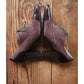Vintage 1930s Style Brown Suede Shoes Lace Up Oxford Heels Anne Klein 6.5