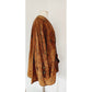 Vintage 90s Brown Suede Swing Jacket Paisley Print Giotti Firenze