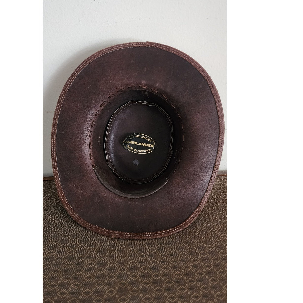 Vintage Brown Suede Hat Overlander Australian Cowboy