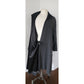 Vintage 1990s Gray Coat Wrap Style Asymmetrical Studio 90 / Medium