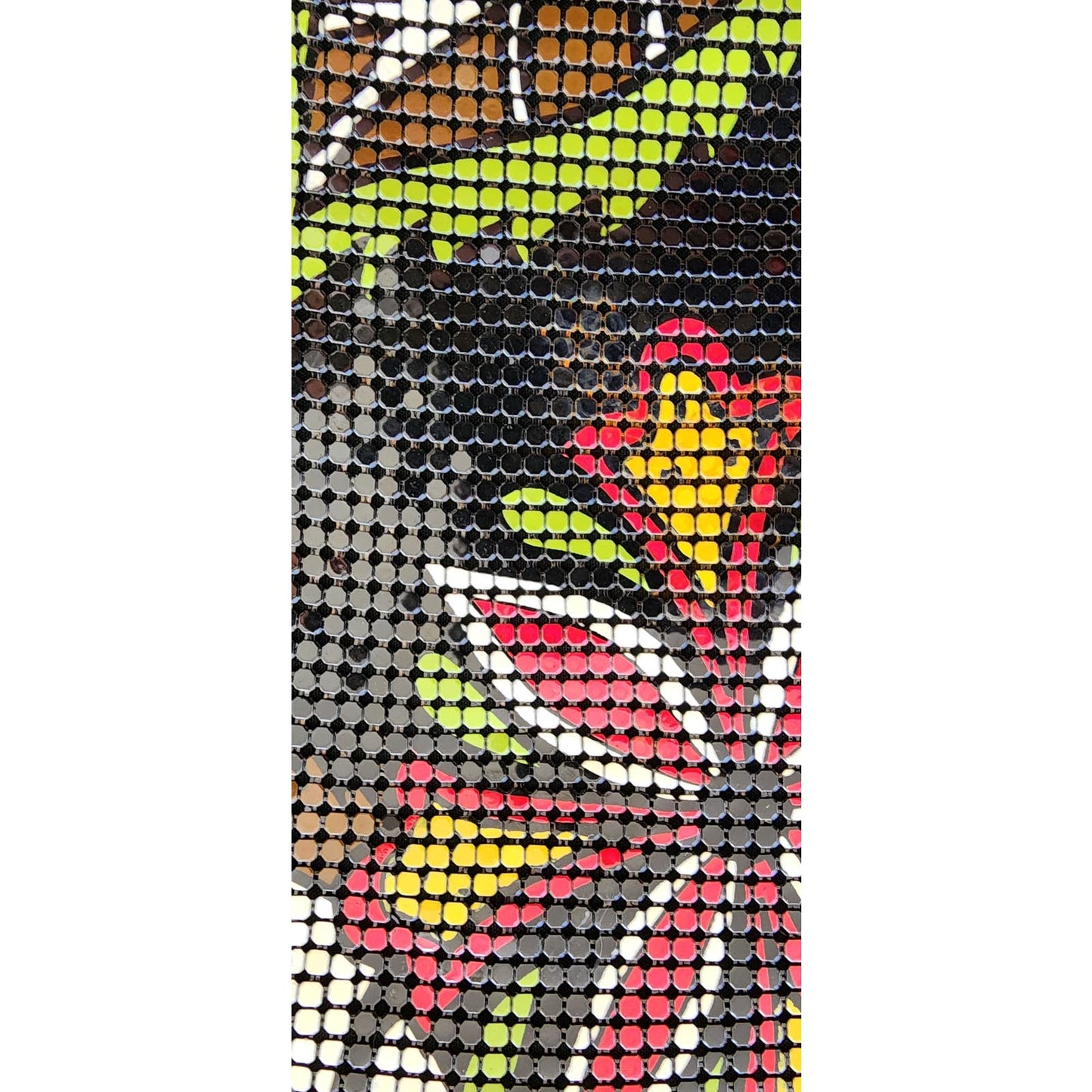 Vintage 20s Style Whiting Davis Art Nouveau Bag Flapper Purse Mesh Floral