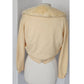 Vintage 50s Cardigan Cream Cashmere Sweater w/Blonde Mink