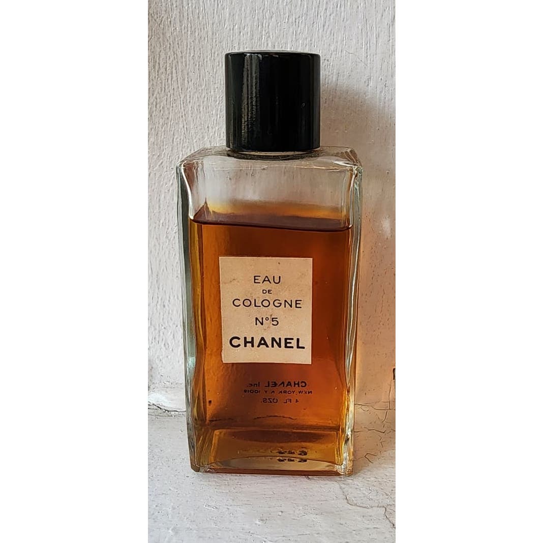 Vintage Chanel No 5 Eau de Cologne 4 fl oz - almost full