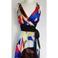 Vintage 2000s Diane von Furstenberg  Wrap Dress Bold Silk Print Sleeveless