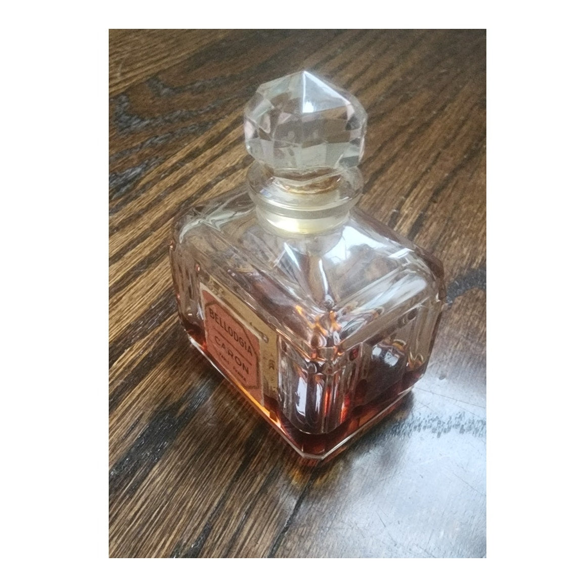Vintage 1930s Caron Perfume Bottle Bellodgia Baccarat Crystal Extrait Flacon