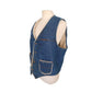 Vintage 70s Mens Vest Denim Faux Shearling Sedgefield Urban Cowboy