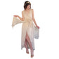 Vintage 2000s FENDI Evening Dress Sleeveless Cream Chiffon NWT