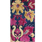 Vintage 60s Tapestry Weave Bag Burgundy Red Yellow Floral Brocade