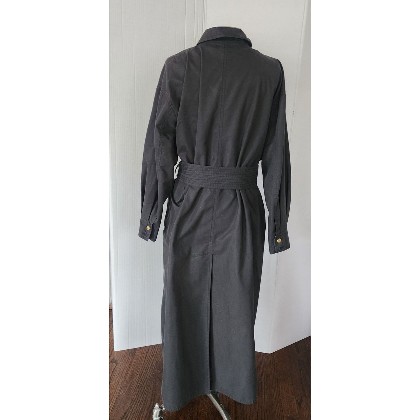 Vintage 80s Sonia Rykiel Coat Black Trench / Medium