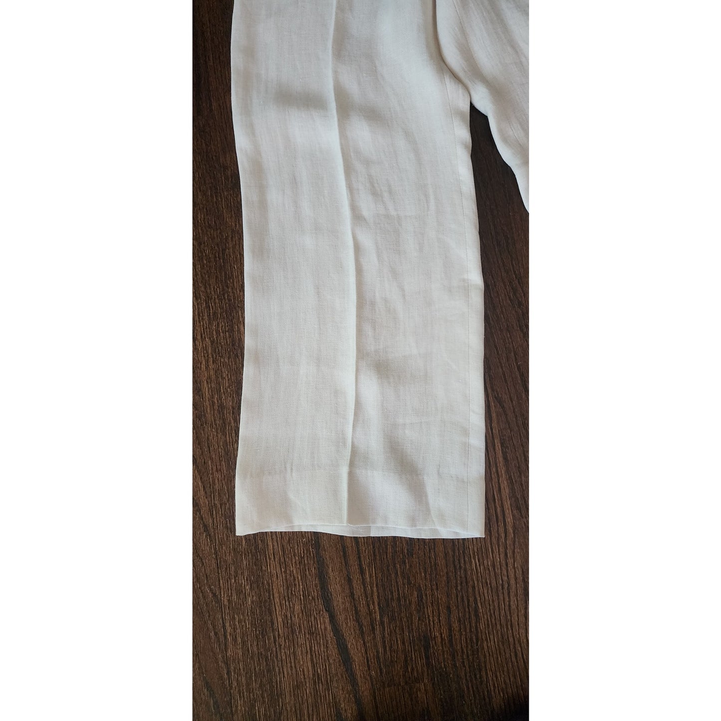 Vintage Y2K Max Mara Weekend Pants Cream Linen US Size 8