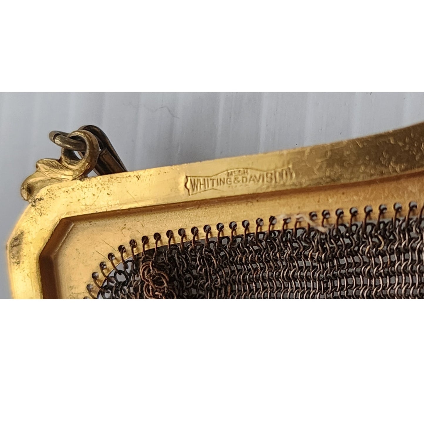 Vintage 20s Beaded Bag Mesh Evening Purse Whiting Davis