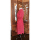Vintage 1980s Sonia Rykiel Dress Red Polka Dot Rayon Short Sleeved Midi w/Belt