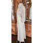 Vintage 1980s Cream Silk Dress Lace Trim Drop Waist Edwardian Style Norma Walters