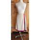 Vintage 60s Adolfo Skirt Suit Cream Blue Red  Knit in Chanel Style