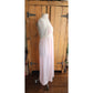 70s Pink Slip Dress Negligee Ankle Length Nightgown Barad