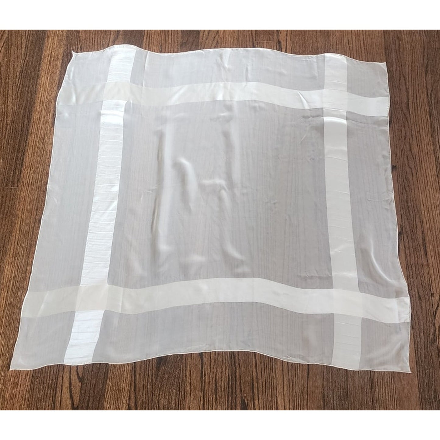 Vintage 50s Christian Dior COLIFICHETS Scarf Square Cream Silk Rare Archival Design
