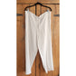 Vintage 1990s DKNY White Linen Pant Suit w/Drawstring Waist / M - L