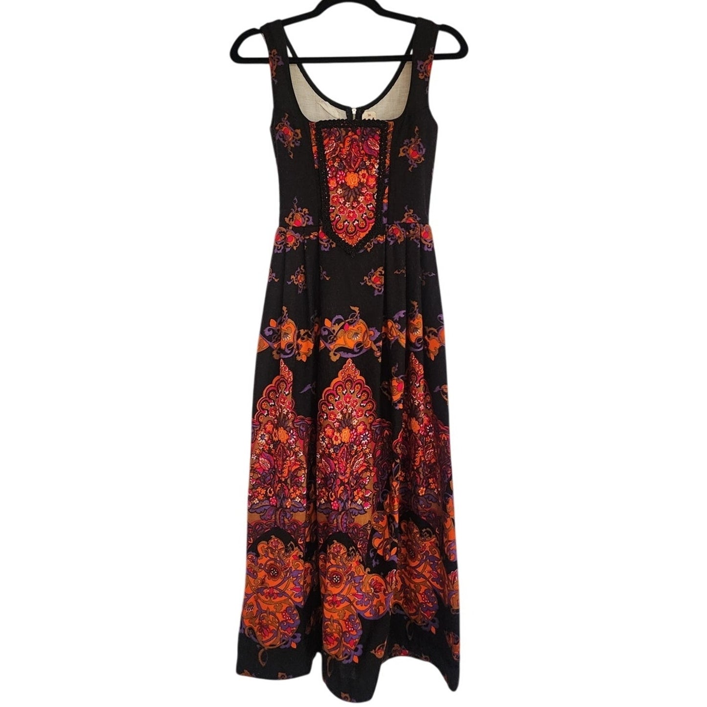 Vintage Dirndl Dress Boho Maxi Traditional Austrian Folk Costume Isola XS Juniors Teen
