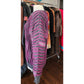 Vintage 1980s Ros Joffe Sweater Mens Purple Black Wool 3D Novelty Knit / M