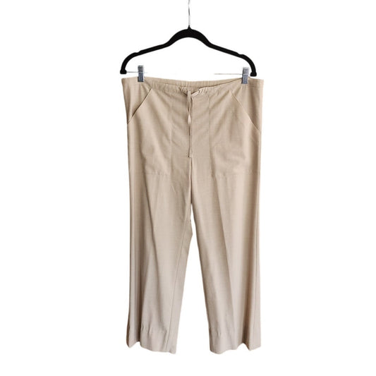PIAZZA SEMPIONE Beige Pants Drawstring Trousers Slacks Summer Wool / Medium