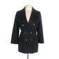 Vintage 90s Black Blazer Antonio Baldan Double Breasted