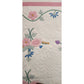 Vintage 30s 40s Quilt Appliqué Floral Bouquet with Swag Border Cheddar Cotton