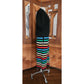 Vintage 1970s St John Dress Knit Rainbow Stripe Black Midi + Bolero Jacket