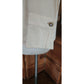 Vintage 1980s Karl Lagerfeld Blouse Cream Silk Shirt Asymmetric Button Down S