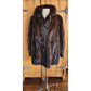 Vintage 70s Brown Mink Fur Jacket Black Suede Lacritz & Picus