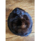 Vintage 1950s Mink Fur Hat Brown Tam Saks Fifth Avenue Rounded Crown Millinery Salon