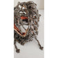 Antique Beaded Headress In Gray Beading Medusa Flapper