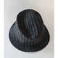 Vintage 90s Bucket Hat Yves Saint Laurent Gray Pinstriped Wool
