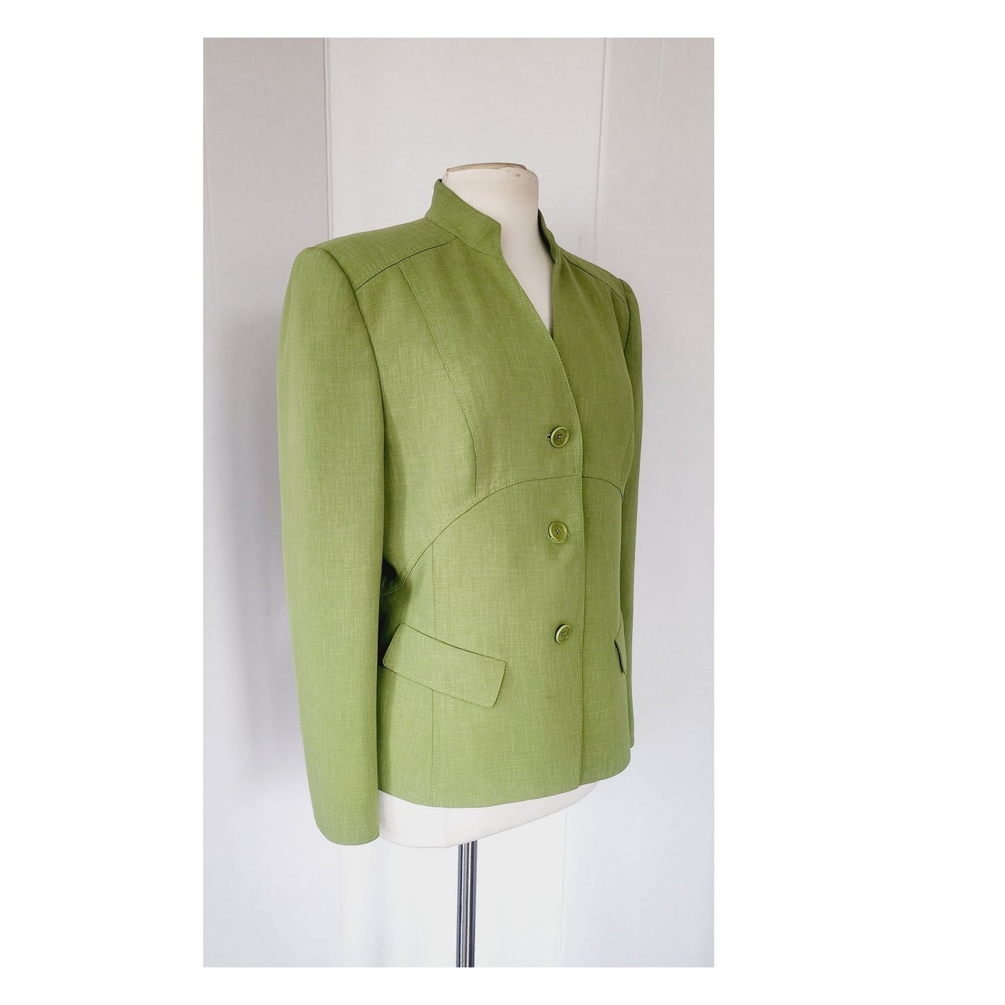 Vintage 90s Lime Green Blazer by Kasper