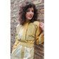 Vintage 80s Jumpsuit Yellow Gold Ombre w/Embroidered Studs Varda Garfinkel